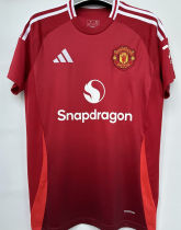 2024/25 M Utd 1:1 Quality Home Red Fans Soccer Jersey