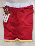 Rockets Red Four Bags NBA Pants