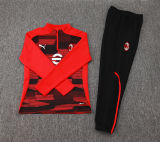 2025 AC Red  Kids Sweater Tracksuit