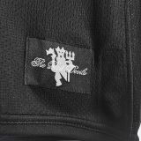2007/08 M Utd Away Black Long Sleeve Retro Soccer Jersey