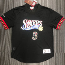 IVERSON # 3 76ers Black Mitchell Ness Retro Jerseys