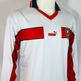 1998 Morocco White Retro Long Sleeve Soccer Jersey