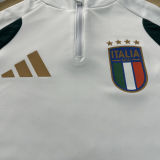 202627 Italy White Green Training Sweater