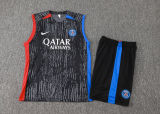 2024/25 PSG  Black Vest Training Jersey(A Set)