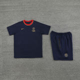 2024 PSG Sapphire Blue Short Training Jersey(A Set)
