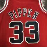 1998 Bulls PIPPEN #33 Retro Red NBA Jersey