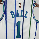 2020 Hornets BALL #1 White Retro NBA Jerseys