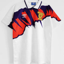 1991/93 Scotland Away White Retro Soccer Jersey