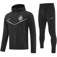 2026 In Milan Black Windbreaker Jacket  （A Set）