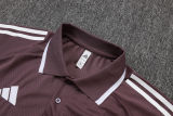 2025/26 M Utd Grey Purple POLO Sweater Tracksuit