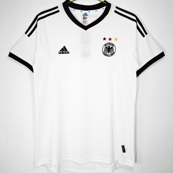 2002/03 Germany Home White Retro Soccer Jersey