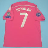 2014/15 RM Away Pink Retro Soccer Jersey