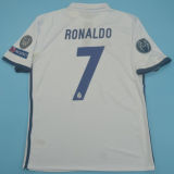 2016/17 RM White Home Retro Soccer Jersey