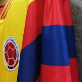 1990 Colombia  Yellow Retro Soccer Jersey