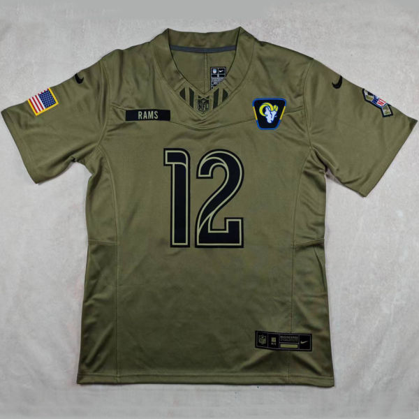 NACUA #12 Men's Los Angeles Rams NFL Jersey 公羊