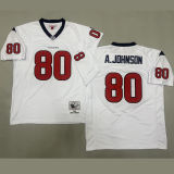 A . JOHNSON #80 Men's Houston Texans Retro NFL Jersey 德州人