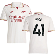 RICE #41 ARS 1:1 Quality Third Fans Soccer Jersey 2025/26 (League Font 联赛字体 ) ★★