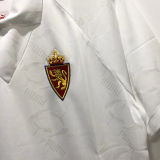 1995 Zaragoza Home White Retro Soccer Jersey