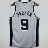 2021 Spurs PARKER #9 Grey NBA Jerseys