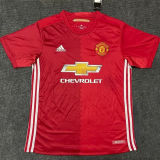 2016/17 M Utd Home Red Retro Soccer Jersey