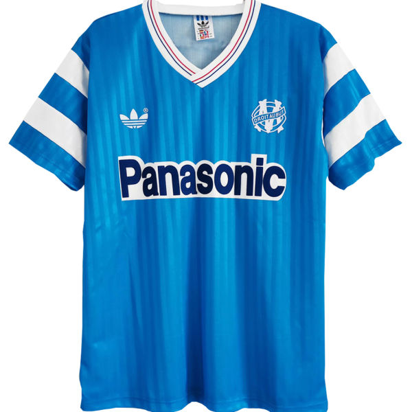 1990/91 MS Away Blue Retro Soccer Jersey