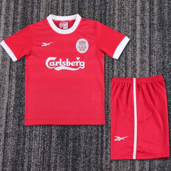 1997/98 LFC Home Red Retro Kids Soccer Jersey