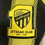 2024/25 Al Ittihad Home Yellow Black Player Version Jersey 吉达联