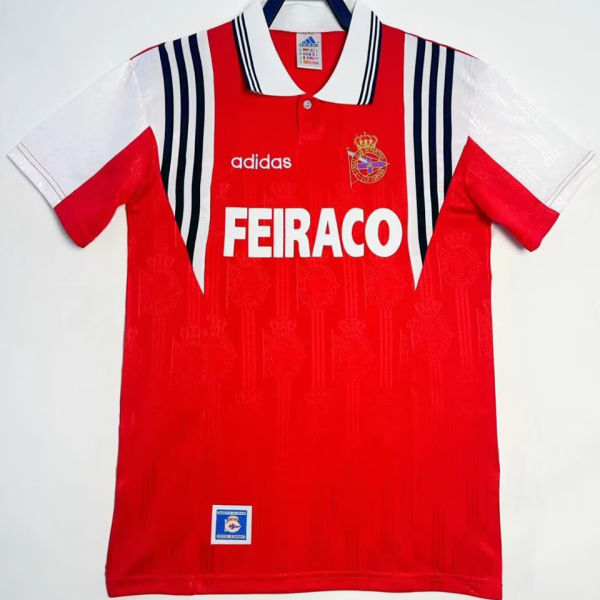 1997/98 Deportivo La Coruna Red Retro Soccer Jersey