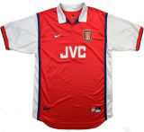 ANELKA #9 ARS Home Retro Jersey 1998/99 (Have Patch 带 1997-1998 金双臂章 FA Premier League Font 英超字体 )