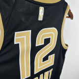 2025 Mavericks  MORANT #12  Black Honor Edition NBA Jerseys