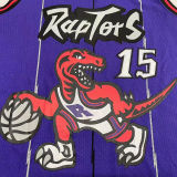 1998/99 Toronto Raptors CARTER #15 Purple Mitchell Ness Retro Jerseys 刺绣