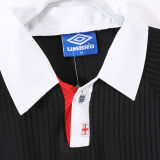 1998 England Away Black Retro Soccer Jersey