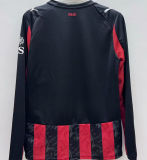 2025/26 AC Milan Home Long Sleeve Fans Soccer Jersey