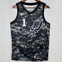 Spurs WEMBANYAMA #1  NBA Jerseys