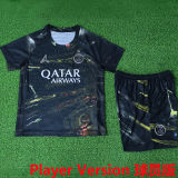 2026 PSG Dark Night Edition Black Player Version Kids Jersey 球员版童装  带星