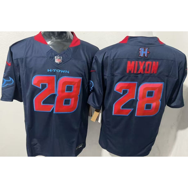 MIXON #28 Men's Houston Texans NFL Jersey 德州人    (3代）