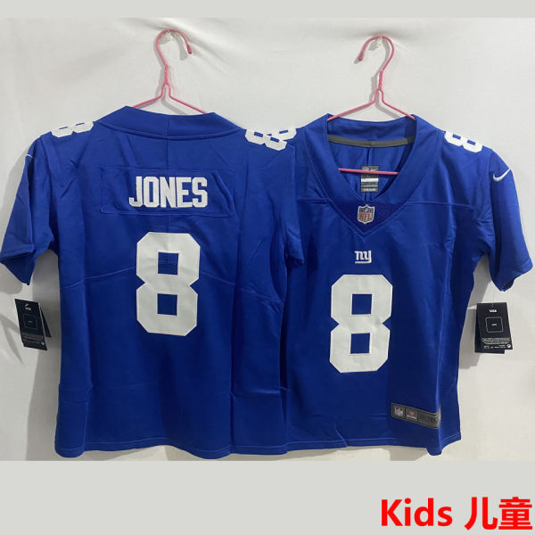 JONES #8 New York Giants Kids NFL Jersey 巨人