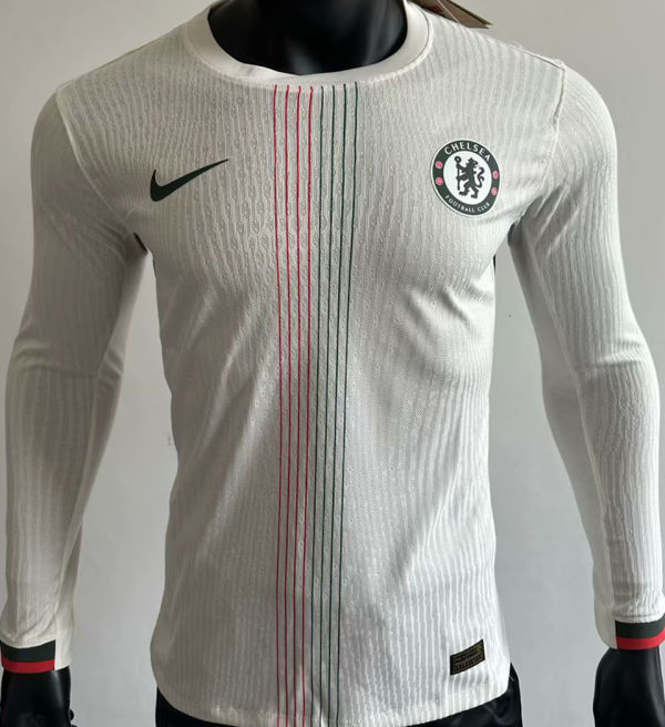 2025/26 CFC Away White Player Version Long Sleeve Soccer Jersey