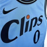 2025 Clippers WESTBROOK #0 Blue NBA Jerseys