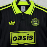 2025/26 AD x oasis Black Retro Style Fans Soccer Jersey