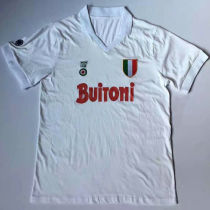 1987/88 Napoli Away White Retro Soccer Jersey