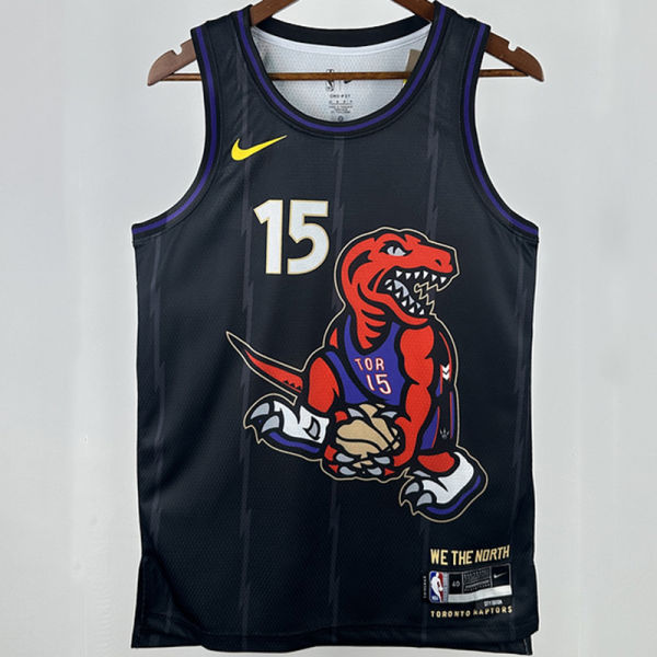 2025 Timberwolves CARTER #15 Black  NBA Jerseys 热压