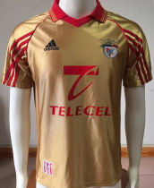 1998/1999 Benfica Away Gold Retro Soccer Jersey