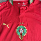 2026/27 Morocco Home Red Fans Soccer Jersey (with 2 stars 带两星）