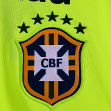 2021 Brazil Home Light Green Training Soccer Jersey