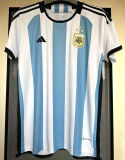 MESSI #10 Signature Version Argentina Home 1:1 Fans Jersey (3 Stars 3星 1字签名版)