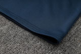 2024 France Sapphire Blue Hoody Zipper Jacket Tracksuit