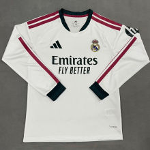 2026/27 RM Home White Fans Long Sleeve Soccer Jersey