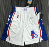 2022 76ers White 75 years NBA Pants