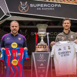 巴傻用 SUPERCOPA DE ESPANA + 15 Gold Patch 2026 西超级杯 + 胸前小字  (You can buy it alone OR tell us which jersey to print it on)